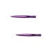 Beavorty 2pcs Eye Liner Pencils Girl Eyeliner Eyeline Pencil Liquid Eyeliner Water Proof Makeup 1 count (Pack of 1) Purplex2pcs