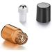 12Pcs 3ml Essential Oils Roller Bottles Mini Empty Roll-on Bottles with Stainless Steel Roller Balls and Black Cap Cosmetic Makeup Storage Vials For Fragrance Perfume Aromatherapy - Buy Online on GoSupps.com