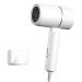 Strong Wind Hot &Cold Air Brush Negative Ionic Professional Electric Hair Dryer Temeperature Control Salon Dryer Hot &Cold Wind Negative Ionic Blow Dryer (White)