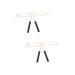 DOITOOL 2pcs Molds Modeling Makeup Tools Grooming Eyebrow Drawing Tool Template Eyebrow Shape Miss Suite mediumx2pcs As Shownx2pcs