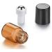 12Pcs 3ml Essential Oils Roller Bottles Mini Empty Roll-on Bottles with Stainless Steel Roller Balls and Black Cap Cosmetic Makeup Storage Vials For Fragrance Perfume Aromatherapy - Buy Online on GoSupps.com