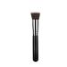 Luxury Champagne Makeup Brushes Flat Top Foundation Brush Large Face Brush Repair brush contour brush for Liquid Cream Powder (Color : Black)