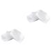 NOLITOY 2 Pairs Shoe Bottom Protector Heel Cups Shoe Sole Protector Heel Protectors Invisible Heel Pads Wool Felt Sheep Plantar Socks Invisible Height Increase Insoles Set Lifting White