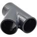 PVC T-Piece 45 - 12mm to 110mm | Adhesive Socket | PN 16 | Durable PVC Fitting for International Shipping - Buy Online on GoSupps.com