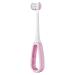 LEYUYO 3 Sided Toothbrush Kids toothbrushes for Toddler Oral Care Triple Sided Kids toothbrushes  Baby Toothbrush 12 Months and up Complete Teeth and Gum Care C3-Pink