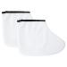 Generic Gants de Cire de Paraffine 5 Pi ces Chaussons Mitaines de Traitement Couvre-pieds Blancs