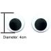 40 Pack 1.57 Round Self-Adhesive Wiggle Eyes for DIY Crafts and Scrapbooking - Buy Online on GoSupps.com