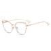 Parwana oversized reading glasses for women fatigue-free glasses computer reader cat-eye blue light blocking flat light mirror (color: C3 size: +100) +100 C3