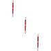 Angoily 3pcs Embroidered Microblading Pen Eyebrow Permanent Aluminium Pencil Supply Makeup Professional 14.2x0.9cmx3pcs Redx3pcs