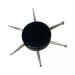 MagiDeal 2xMultipurpose Nail Dotting Tool Drawing Nail Pens Painting Embossing Rhinestone Picker 6 Heads Black 4 Pcs
