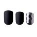 Kiss imPress Press-On Matte Black Nails 67978 Claim to Fame - Shiny Silver-Toned Accent Nails - Buy Online on GoSupps.com