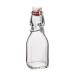Bormioli Rocco Swing Top Square Glass .125 Liter (4.25 Ounce) Bottle