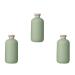 minkissy 3pcs Flip Cap Shampoo Bottles Empty Sub Package Squeeze Bottles Shower Gel Bottle Refillable Containers for Shampoo Lotions Cream Wash Conditioner Green 12.8x5.8cm