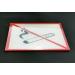Notlok Safety Work Smoking Shield - White Acrylic Glass Pictogram 12x12cm | Indoor/Outdoor Smoking Ban Sign with Adhesive Tape - Buy Online on GoSupps.com