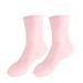 gofidin Moisturizing Socks Long Silicone Socks Moisturizing Gel Heel Socks Women Foot Spa Pedicure Socks for Repairing Cracked Heel(L Pink)