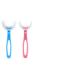 U-Shaped Toothbrush for Children (12cm Ages 6-12 Pink)