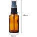 Avalon Cosmetic Packaging 30ml Amber Glass Bottles with Pump - Pack of 5. Empty refillable amber bottles (5pcs) with Black Treatment Pump. Suitable for Sanitising Gels Face Creams Serum Lotion etc. - Buy Online on GoSupps.com