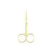 IOIUSKKU Nail Cuticle Nippers Stainless Steel Scissors Eyebrow Trimmer Trimming Tool Plated Gold