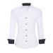 WARHORSEE Womens Button Down Shirt Long Sleeve Work Dress Shirts, V Neck Easy Care Stretchy Business Casual Blouses for Women White X-Large