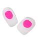 Heel Cushion Pads Rubber Shock Absorption Shoe Lift Women Soft Stand for Heel Spurs and Heal Dry Cracked Heels(Rose red Large)