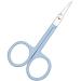 Kitchen Scissors Professional Scissor Manicure for Nails Eyebrow Nose Eyelash Cuticle Scissors Curved Pedicure Makeup Tool (Blue)