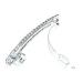 Sparkly Rhinestone Hair Clips - Silver Metal Barrettes for Women and Girls - Buy Online on GoSupps.com