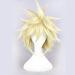 Wig for Vii Cloud Strife Men'S Short Blonde Fluffy Layered Straight Synthetic Hair Cosplay Wigs Ff7+ Free Wig Cap