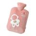 Small astronaut heat bottle with cover cute hot water bag portable plush-winter heat bag for pain relief hot cold therapy warm pink 1000ml