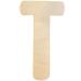 Large Wooden Letters 30cm Wooden Letter for Crafts Children's Names Capital Alphabet 5mm Thick Unfinished MDF Wood Slices Nursery Wall Hanging Art Sign Board Painting Home Decor (T)