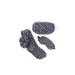 Barefoot Dreams In The Wild Eye Mask Scrunchie Socks Set One Size Graphite/Carbon