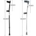 Forearm Crutches Adjustable Forearm Crutches with Swivel Closed Cuff Comfortable Wrist Grip Durable for Standard and Tall Adults Lightweight Aluminum Adjustable Silver Lightweight Arm Crutch - Buy Online on GoSupps.com