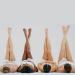 DOSIMIIN 4 Style Wooden Waxing Sticks 300 Pack - Hair Removal Applicator Spatulas for Brazilian Waxing & Eyebrow - Assorted Sizes for Small to Large Areas - Buy Online on GoSupps.com