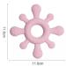 Mostara Star Shape Rudder Baby Teether Ring | Non-Toxic BPA Free Silicone | Easy Grip & Teething Pain Relief | Pink - Buy Online on GoSupps.com