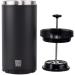 BruTrek Steel Toe 3.0 Travel Coffee Press - 20 fl.oz On The Go French Press - No Spill Lid, Double Wall Insulated - Stays Hot for Hours - Obsidian Black - Buy Online on GoSupps.com