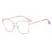Metal Eyeglasses Reading Glasses Sturdy Anti Blue Light Blocking Computer Readers Clear Vision Flat Light Mirror 2.50 C2