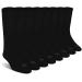 Doctor's Choice Diabetic Socks for Men, Seamless Socks with Non Binding Top, 4-Pairs, Large 9-12 & X-Large 13-15 Black/Crew Large (4 Pair)