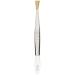 Balmy Wide Tip Tweezers - Precision Eyebrow Hair Removal Corrugated Handle Lace Gilded - Buy Online on GoSupps.com