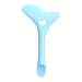 OSALADI Eyeliner Aid Eyelash Gel Silicone Mold Eyelash Applicator Guard Face Cream Spoon Crease Tablespoon 11.7X5.9CM Blue