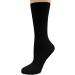 Sierra Socks Diabetic/Arthritic Rayon from Bamboo Crew Socks - 3 Pack, Large, Black - Buy Online on GoSupps.com