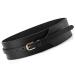 Toptim Women Wide Knotted Belt Design PU Leather Waistbands Simple Width Belt Black Waist 34-39"