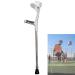 Adult Forearm Crutches (1 Unit Open Cuff)-Adjustable Aluminum Arm Crutch-Motion Crutches for Youth & Adults(for Height of 140-195cm /55-77inch) (Color : Black) Prosperous Silver