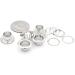 CRAFTMEMORE Gunmetal Black Metal Grommets Eyelets 1/4 Hole Size | 100 Sets for Bead Cores, Clothes, Leather & Canvas | 100 Pack - Buy Online on GoSupps.com