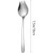 Luxshiny Food 4 Pcs Stainless Steel Salad Spoon Stainless Steel Scoop Dinner Spoon Fork Spoon Fruit Cutlery Fork - Buy Online on GoSupps.com