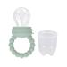 Baby Fruit Food Feeder Pacifier Teether for Babies 4 M+ Milk Frozen Set 2in1 Teether Toy Made of Soft Silicone Feeder for Infant Safely Self Feeding BPA-Free Grey-green - Buy Online on GoSupps.com