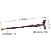 Wooden Walking Stick Solid Cane Wooden Walking Stick Solid Wood Old Wooden Faucet Stick Pear Wood Cane Hand-Carved Grandma/Grandpa 91.5Cm Durable - Buy Online on GoSupps.com