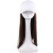 Wig Female Long Hair Cap Wig One-Piece Female Long Straight Natural Full Head Suit Net -White Hat Light Brown - Buy Online on GoSupps.com