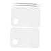 NOLITOY 2 Sets Makeup Palette Color Nail Kits Make-up Palettes Manicure Tools Professional Makeup Spatula Lash Trays Makeup Paint Tray Stainless Steel White Accessories Mix
