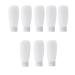 12PCS 150ml / 5oz Clear Refillable Empty Plastic Squeeze Softtubes With Flip Cap Makeup Containers Sample Packaging Jars Bath Containers Portable Bottle