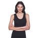 Cottonil Women's Sleeveless Wide Round Neck Top - Black XXL