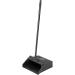 CFS 36141003-1 Pivoting Upright Lobby Dustpan with Metal Handle, 30" Length, Black 1-Piece Handle Lobby Dustpan